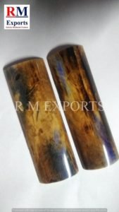 Brown Blue Bone Knife Scales