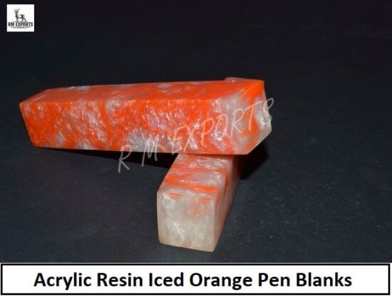 Acrylic Resin Iced Orange Pen Blanks