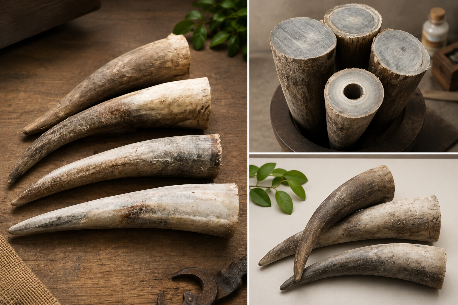 Premium Ox White Horn Tips