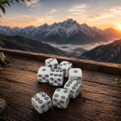 Acrylic Resin Dot & Ring Dice